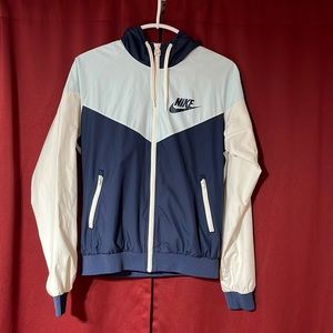 Blue and white Nike rain coat never used excellent condition